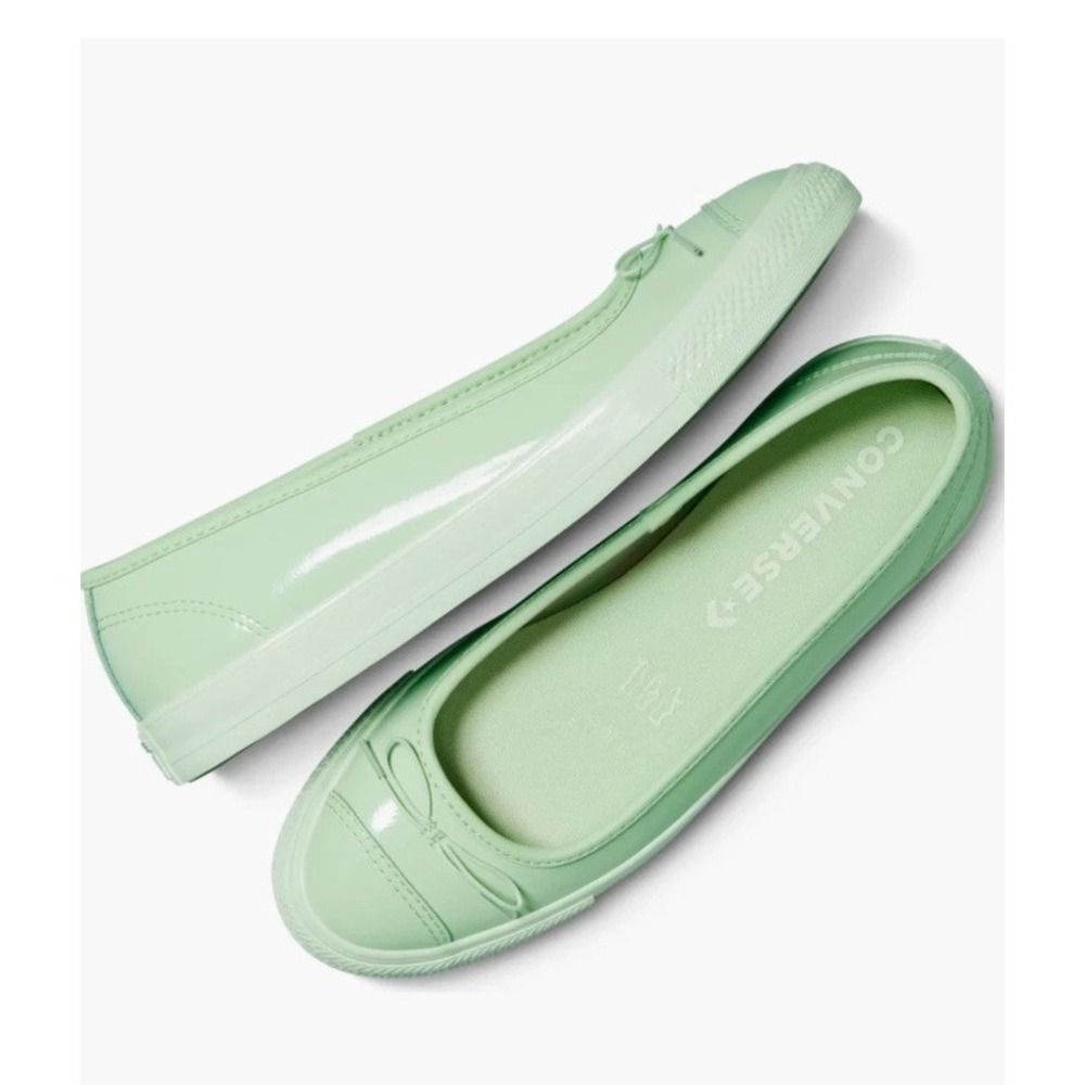 Converse Chuck Taylor Dainty Ballerina Slip On Flats Light Green Woman's Sz 9